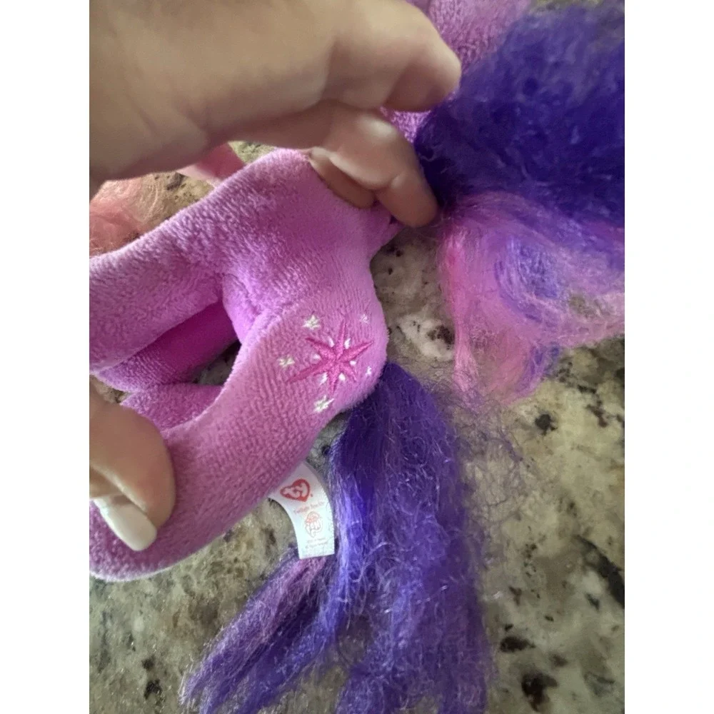 Three My Little Pony Figures One Is A TY Beanie Baby The Others HardPlastic 3239